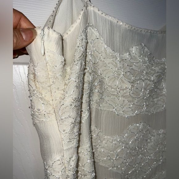 💎 100% Silk INC Lace Cream Camisole - Picture 7 of 12